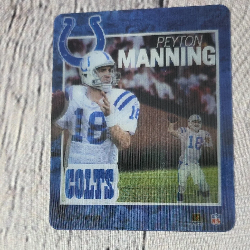 Peyton Manning Colts Halographic Magnetic Football Trading Card 4